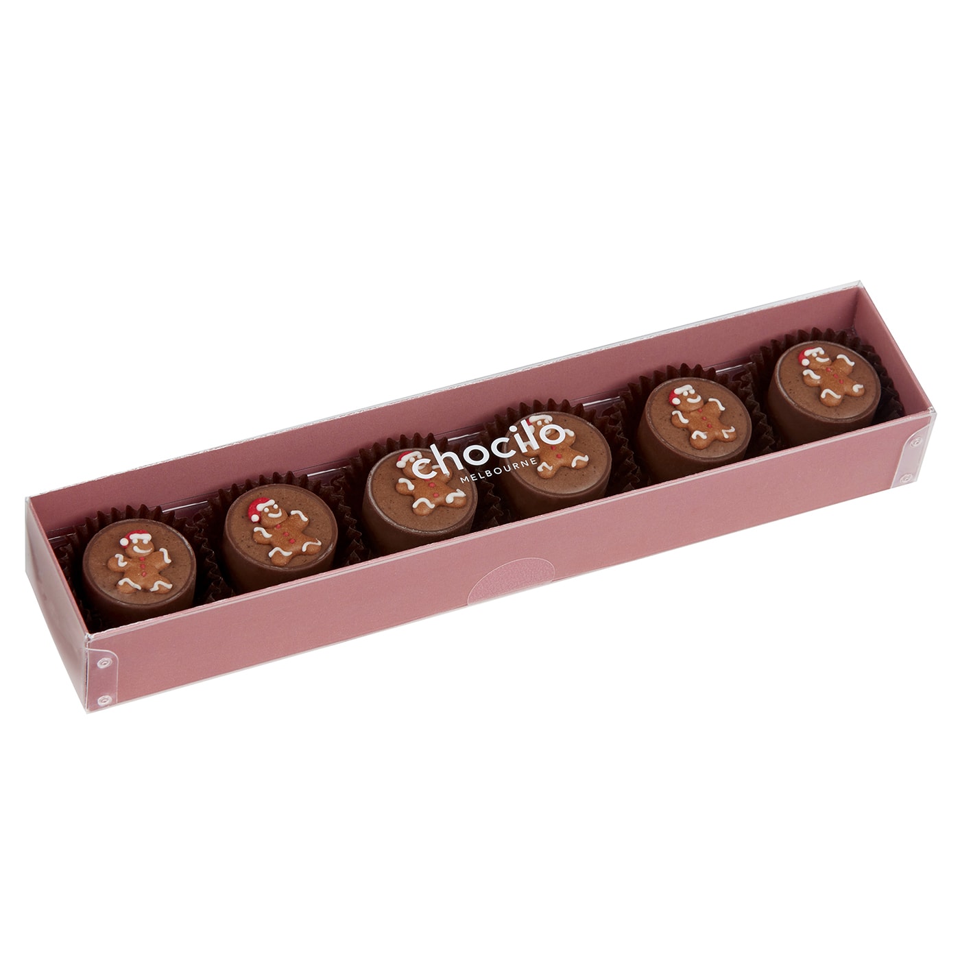 Chocilo Melbourne 6 Pack Gingerbread Chocolates Gift Box