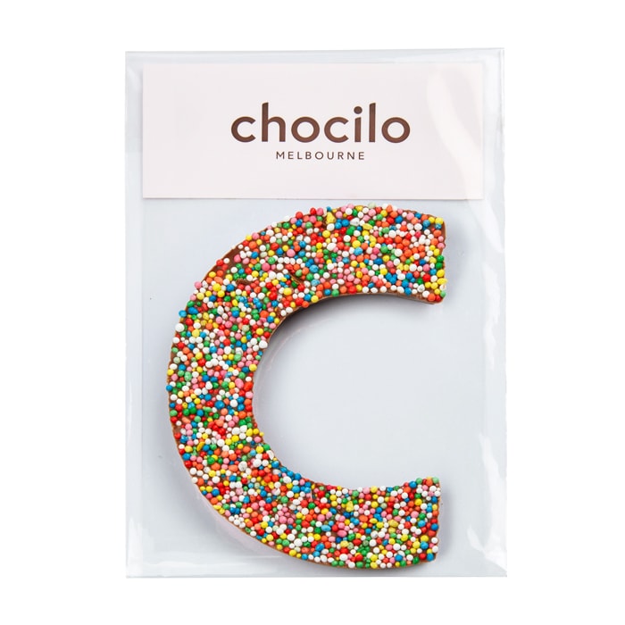 Speckle Letter (A-Z) in Milk Chocolate Gift Bag - 45g