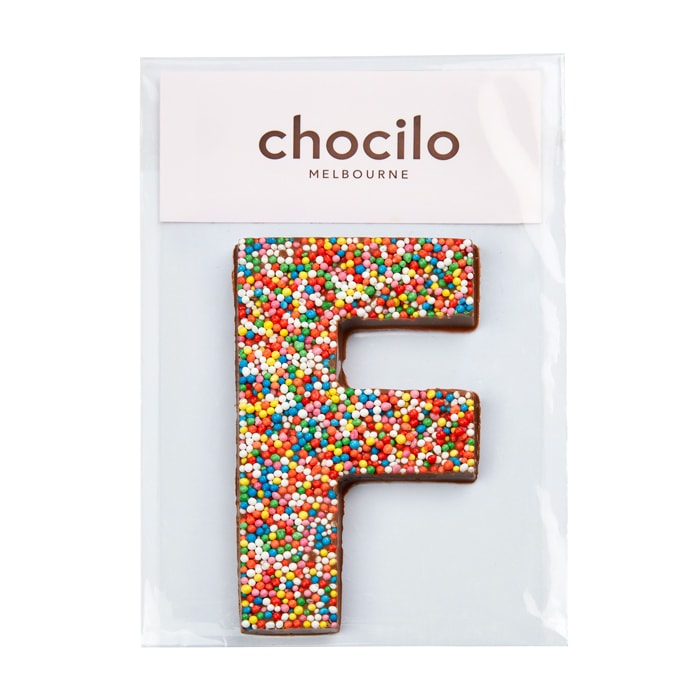 Speckle Letter (A-Z) in Milk Chocolate Gift Bag - 45g