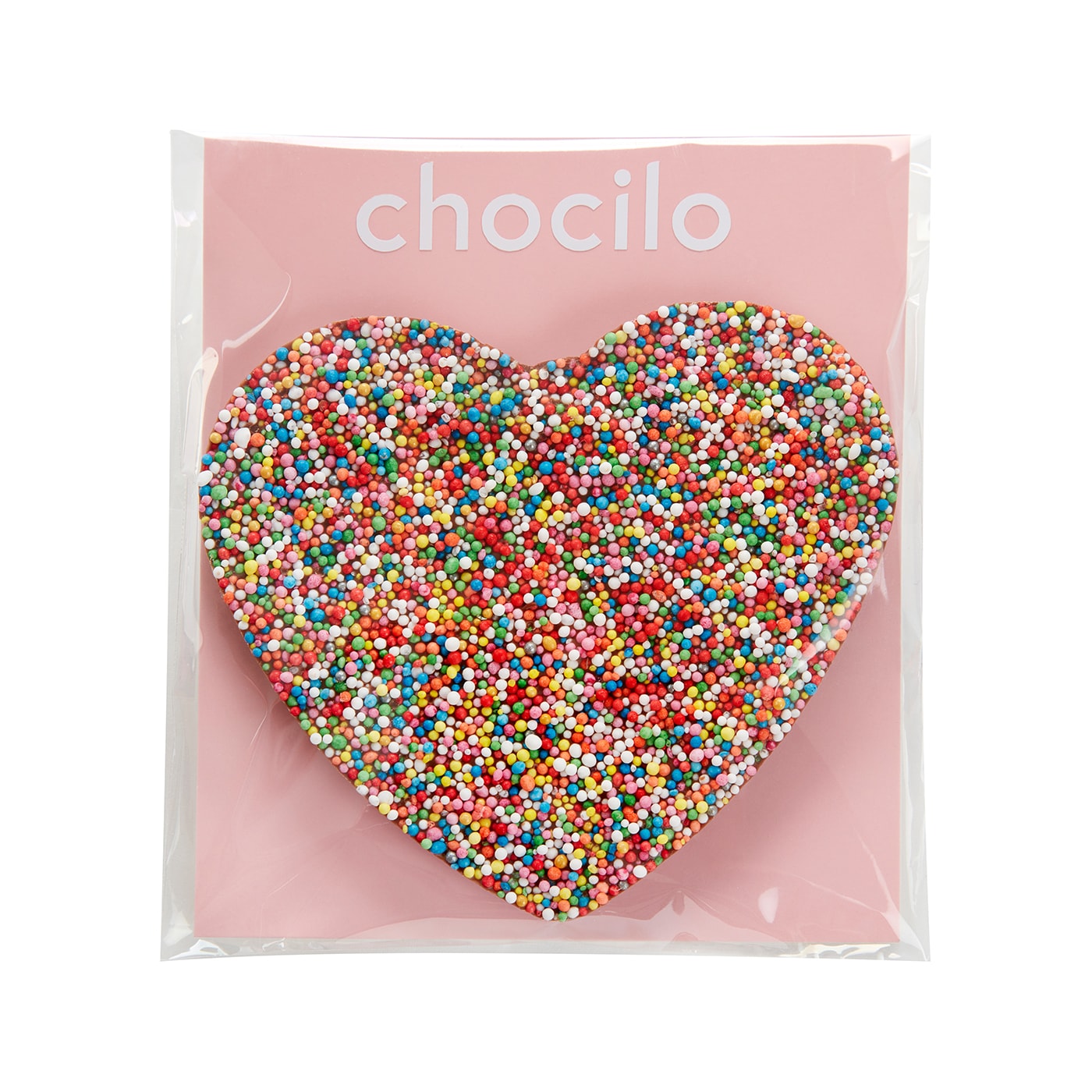 Chocilo Melbourne Milk Chocolate Speckle Heart in Gift Bag