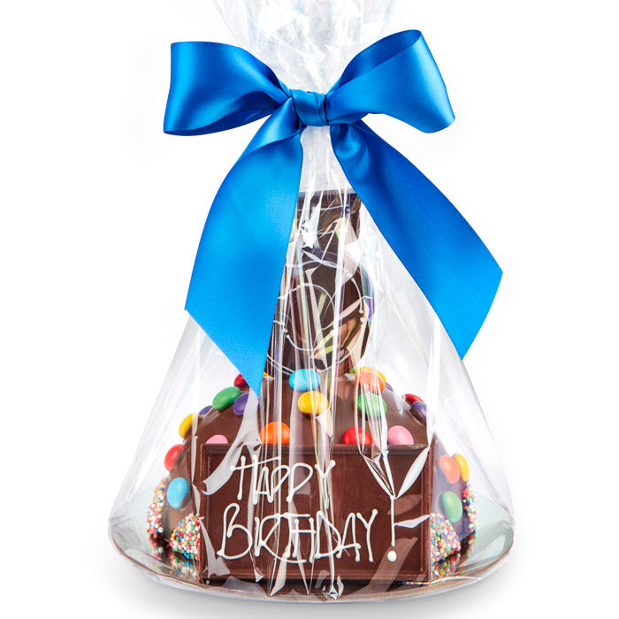 Chocilo Melbourne Small Chocolate Smash Pinata Cake with Lollies. Hand made in our Melbourne shop.