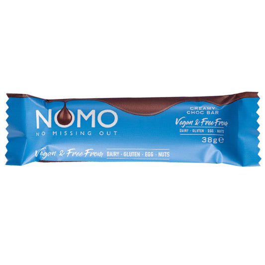 NOMO - No Missing Out Vegan Milk Chocolate & Free from Dairy, Gluten, Egg & Nuts. Available in Melbourne, Australia.