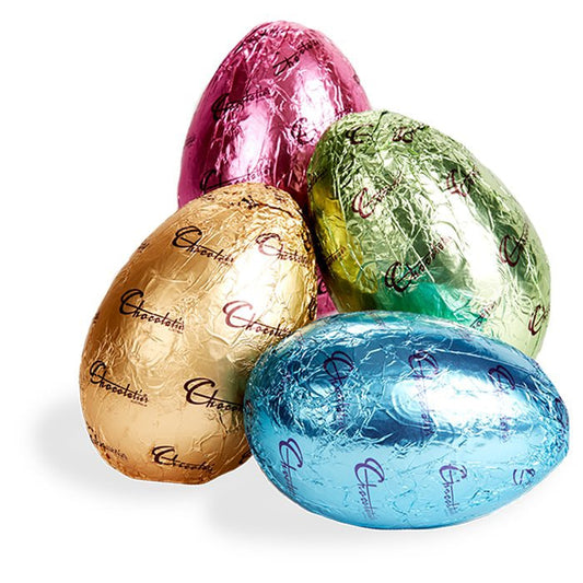 100g Chocolatier Australia Milk Chocolate Foiled Assorted Colour Logo Easter Egg