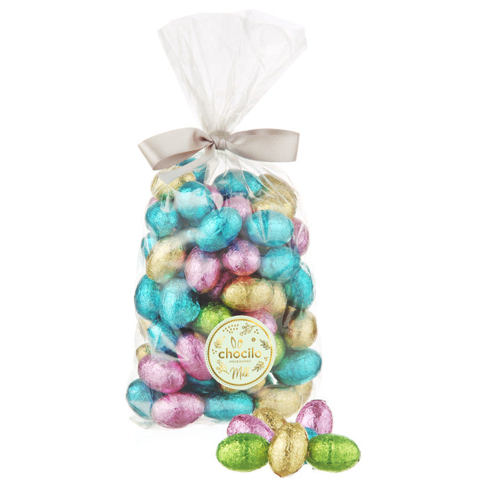 500g Chocilo Melbourne Milk Chocolate Mini Egg for a delicious Easter hunt